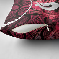 Maori Matariki Hei Matau Whero Pillow Cover Maori Kowhaiwhai Pattern Galaxy