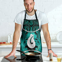 Maori Matariki Hei Matau Turquoise Apron Maori Kowhaiwhai Pattern Galaxy