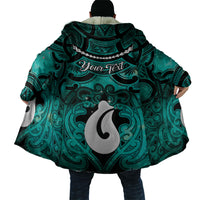 Personalised Maori Matariki Hei Matau Turquoise Cloak Maori Kowhaiwhai Pattern Galaxy