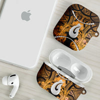 Maori Matariki Hei Matau Kowhai AirPods Case Maori Kowhaiwhai Pattern Galaxy