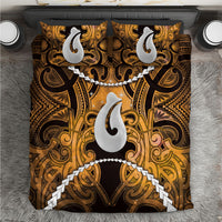 Maori Matariki Hei Matau Kowhai Bedding Set Maori Kowhaiwhai Pattern Galaxy