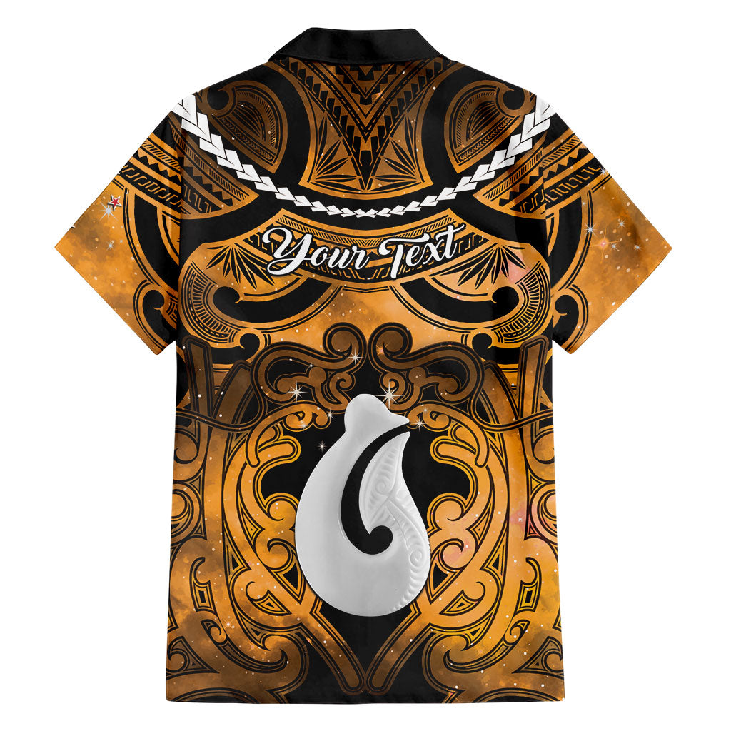 Personalised Maori Matariki Hei Matau Kowhai Family Matching Mermaid Dress and Hawaiian Shirt Maori Kowhaiwhai Pattern Galaxy LT01 - Polynesian Pride