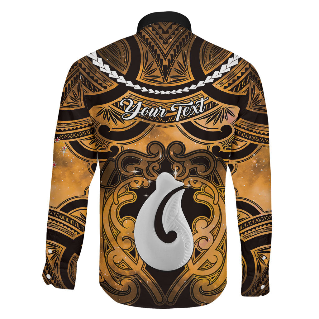 Personalised Maori Matariki Hei Matau Kowhai Family Matching Mermaid Dress and Hawaiian Shirt Maori Kowhaiwhai Pattern Galaxy LT01 - Polynesian Pride