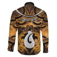 Personalised Maori Matariki Hei Matau Kowhai Family Matching Off Shoulder Maxi Dress and Hawaiian Shirt Maori Kowhaiwhai Pattern Galaxy LT01 - Polynesian Pride