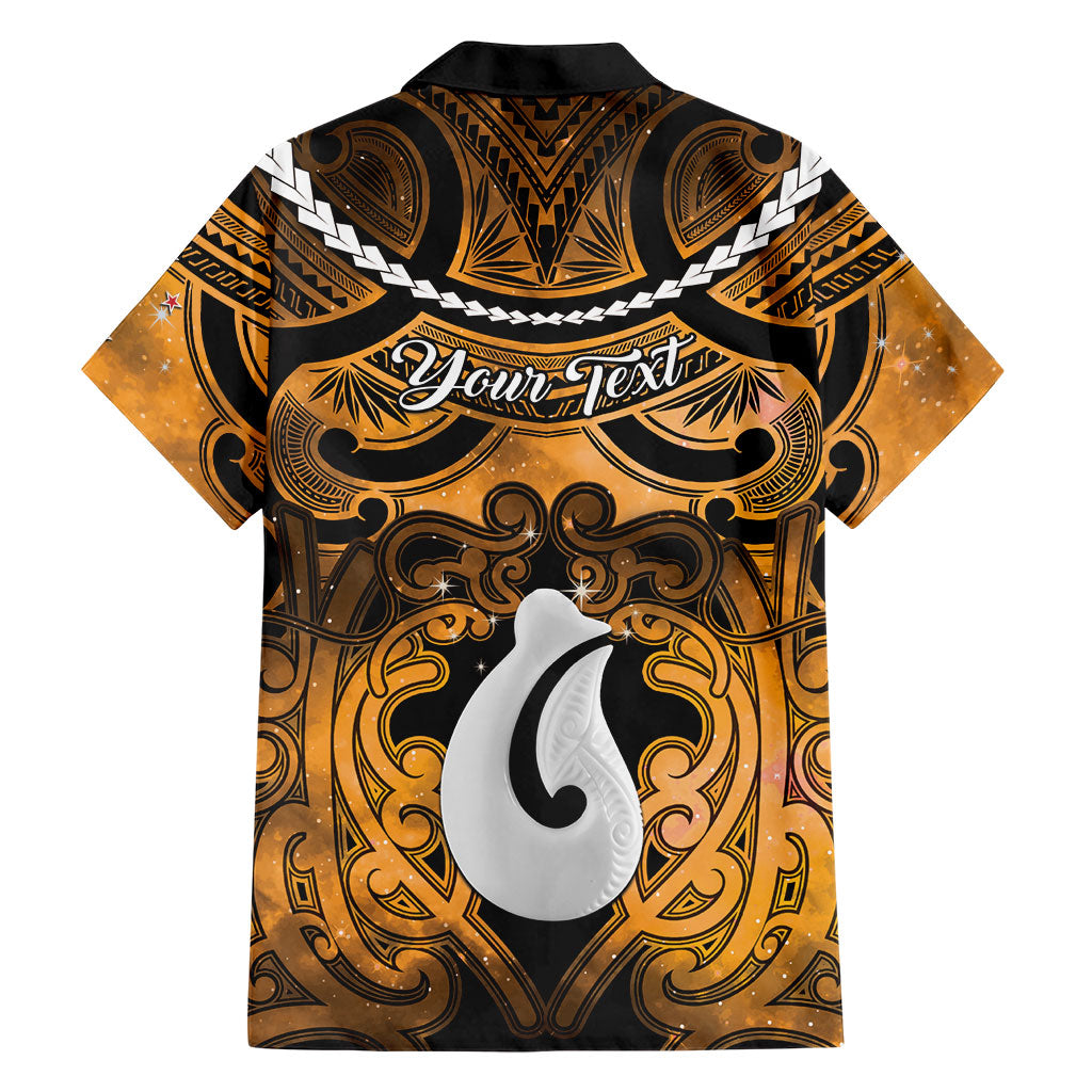 Personalised Maori Matariki Hei Matau Kowhai Family Matching Tank Maxi Dress and Hawaiian Shirt Maori Kowhaiwhai Pattern Galaxy LT01 - Polynesian Pride