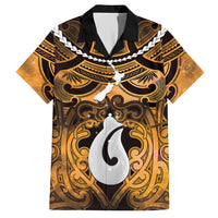 Personalised Maori Matariki Hei Matau Kowhai Hawaiian Shirt Maori Kowhaiwhai Pattern Galaxy