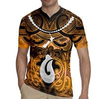 Personalised Maori Matariki Hei Matau Kowhai Rugby Jersey Maori Kowhaiwhai Pattern Galaxy