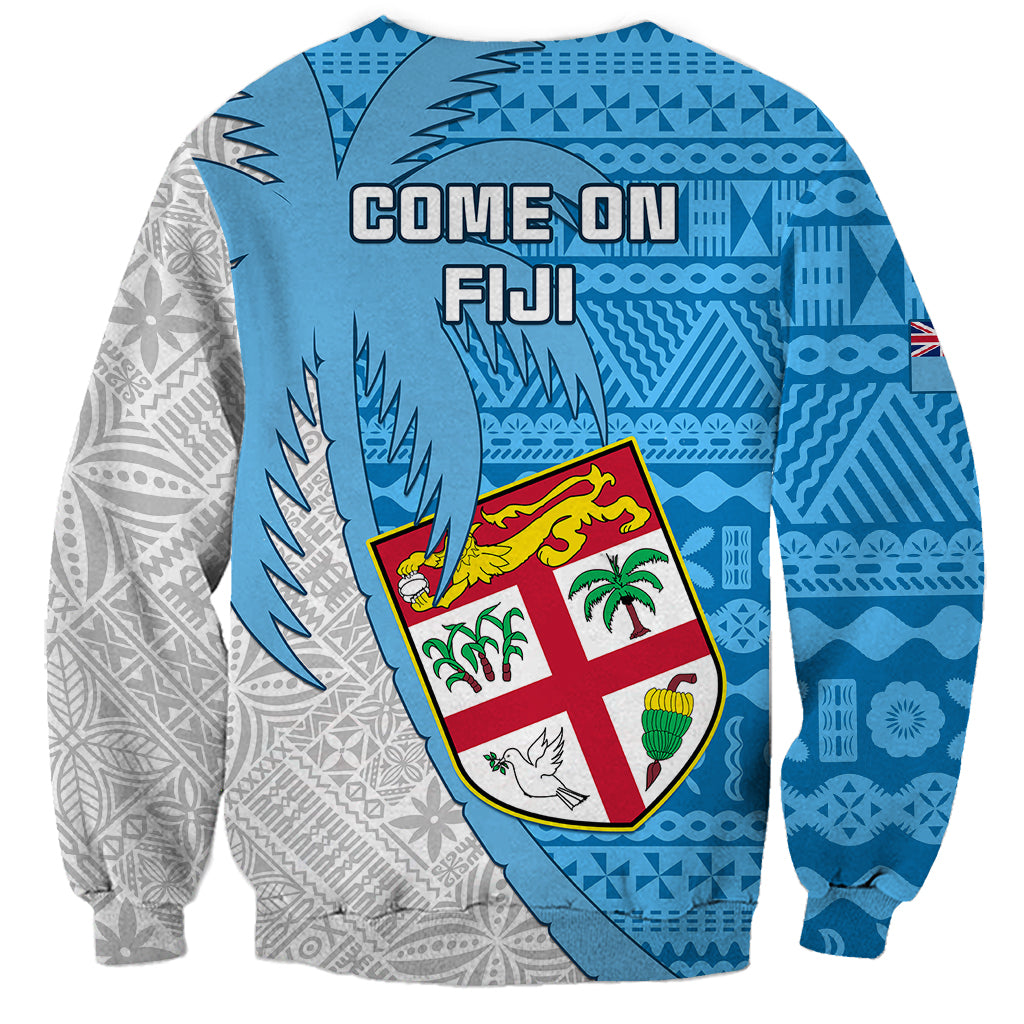 Fiji Rugby Sweatshirt Come On Fijian Tapa Pattern LT01 - Polynesian Pride