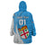 Custom Fiji Rugby Wearable Blanket Hoodie Come On Fijian Tapa Pattern LT01 - Polynesian Pride