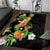 Hawaii Pineapple Tropical Area Rug Colorful Hibiscus Plumeria