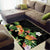 Hawaii Pineapple Tropical Area Rug Colorful Hibiscus Plumeria