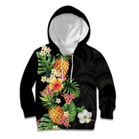 Hawaii Pineapple Tropical Kid Hoodie Colorful Hibiscus Plumeria