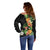 Hawaii Pineapple Tropical Off Shoulder Sweater Colorful Hibiscus Plumeria