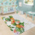 Hawaii Pineapple Tropical Area Rug Luminous Hibiscus Plumeria