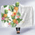 Hawaii Pineapple Tropical Hooded Blanket Luminous Hibiscus Plumeria