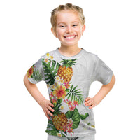 Hawaii Pineapple Tropical Kid T Shirt Luminous Hibiscus Plumeria