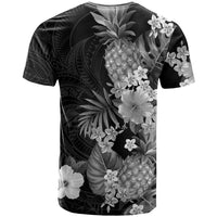 Hawaii Pineapple Tropical T Shirt Neutral Hibiscus Plumeria