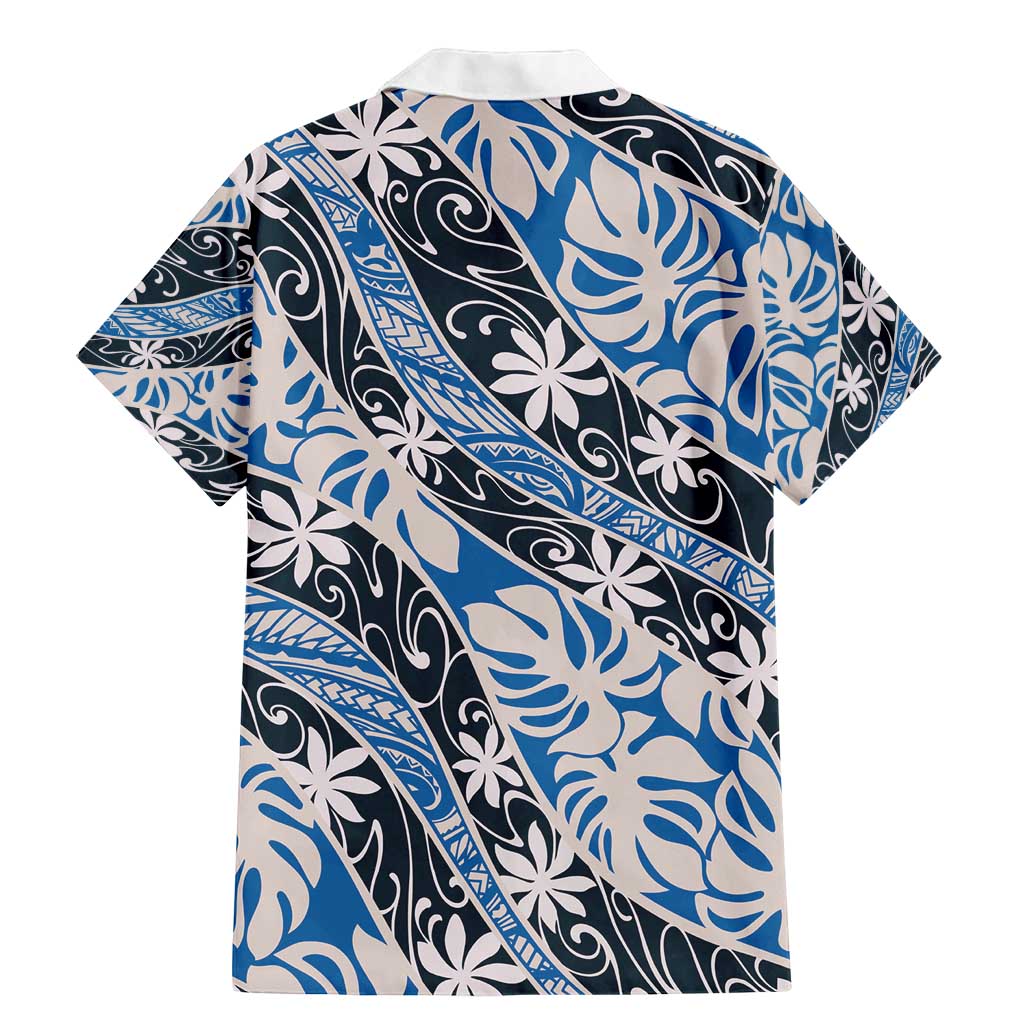 Ninamu Tahiti Tiare Monstera Family Matching Mermaid Dress and Hawaiian Shirt Polynesian Pattern Curve Style - Polynesian Pride