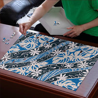 Ninamu Tahiti Tiare Monstera Puzzle Polynesian Pattern Curve Style LT01 - Polynesian Pride