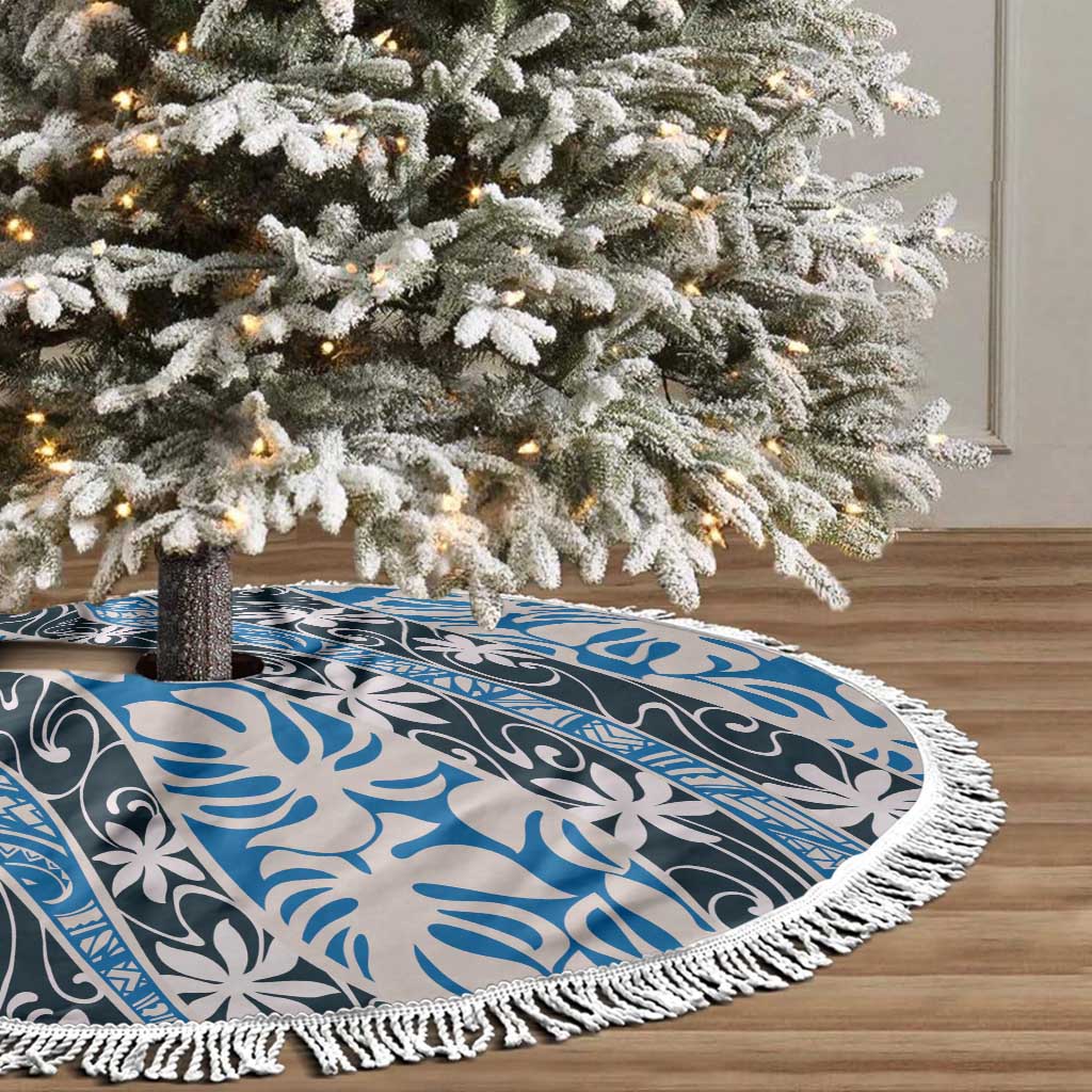 Ninamu Tahiti Tiare Monstera Tree Skirt Polynesian Pattern Curve Style LT01 - Polynesian Pride