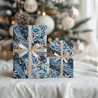 Ninamu Tahiti Tiare Monstera Wrapping Paper Polynesian Pattern Curve Style - Polynesian Pride