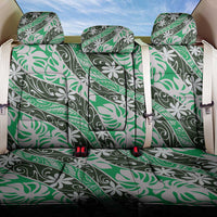 Matie Tahiti Tiare Monstera Back Car Seat Cover Polynesian Pattern Curve Style - Polynesian Pride