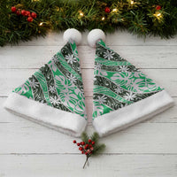 Matie Tahiti Tiare Monstera Christmas Santa Hat Polynesian Pattern Curve Style - Polynesian Pride