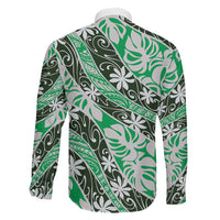 Matie Tahiti Tiare Monstera Family Matching Puletasi and Hawaiian Shirt Polynesian Pattern Curve Style LT01 - Polynesian Pride