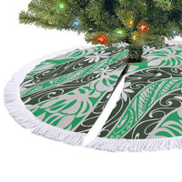 Matie Tahiti Tiare Monstera Tree Skirt Polynesian Pattern Curve Style LT01 - Polynesian Pride