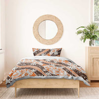 Puatou Tahiti Tiare Monstera Bedding Set Polynesian Pattern Curve Style LT01 - Polynesian Pride