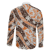 Puatou Tahiti Tiare Monstera Family Matching Puletasi and Hawaiian Shirt Polynesian Pattern Curve Style LT01 - Polynesian Pride