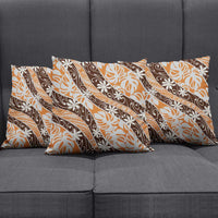 Puatou Tahiti Tiare Monstera Pillow Cover Polynesian Pattern Curve Style LT01 - Polynesian Pride