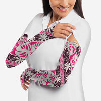 Tarona Tahiti Tiare Monstera Arm Sleeves Polynesian Pattern Curve Style LT01 - Polynesian Pride