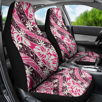 Tarona Tahiti Tiare Monstera Car Seat Cover Polynesian Pattern Curve Style - Polynesian Pride