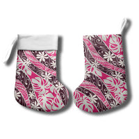 Tarona Tahiti Tiare Monstera Christmas Stocking Polynesian Pattern Curve Style LT01 - Polynesian Pride