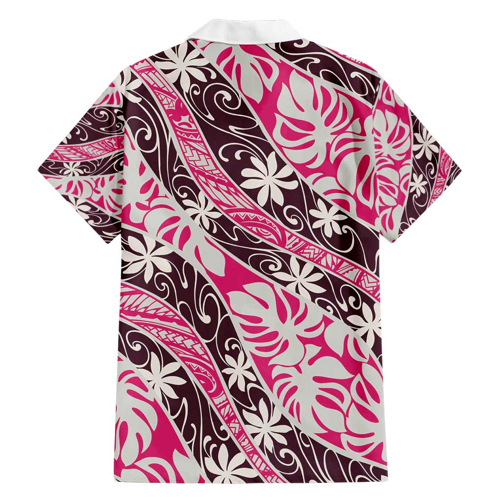Tarona Tahiti Tiare Monstera Family Matching Off Shoulder Short Dress and Hawaiian Shirt Polynesian Pattern Curve Style - Polynesian Pride