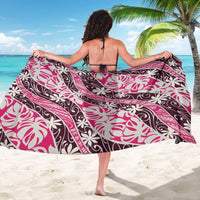 Tarona Tahiti Tiare Monstera Sarong Polynesian Pattern Curve Style LT01 - Polynesian Pride