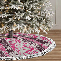 Tarona Tahiti Tiare Monstera Tree Skirt Polynesian Pattern Curve Style LT01 - Polynesian Pride