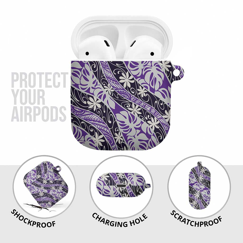 Vareau Tahiti Tiare Monstera AirPods Case Polynesian Pattern Curve Style - Polynesian Pride