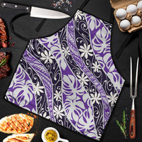 Vareau Tahiti Tiare Monstera Apron Polynesian Pattern Curve Style - Polynesian Pride