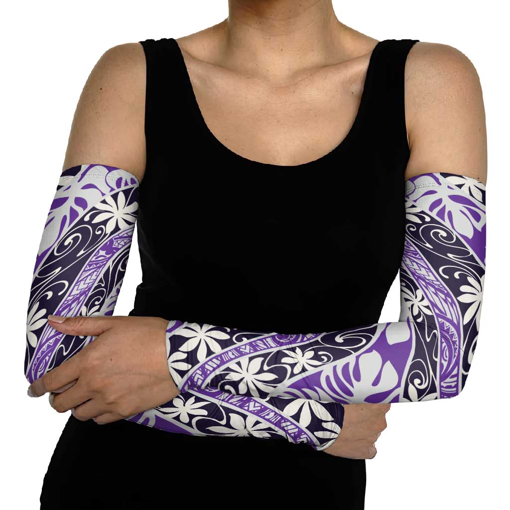 Vareau Tahiti Tiare Monstera Arm Sleeves Polynesian Pattern Curve Style LT01 - Polynesian Pride