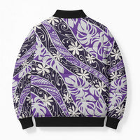Vareau Tahiti Tiare Monstera Bomber Puffer Jacket Polynesian Pattern Curve Style LT01 - Polynesian Pride