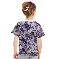 Vareau Tahiti Tiare Monstera Kid T Shirt Polynesian Pattern Curve Style - Polynesian Pride