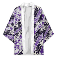 Vareau Tahiti Tiare Monstera Kimono Polynesian Pattern Curve Style - Polynesian Pride