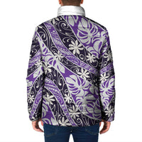 Vareau Tahiti Tiare Monstera Padded Jacket Polynesian Pattern Curve Style LT01 - Polynesian Pride