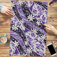 Vareau Tahiti Tiare Monstera Puzzle Polynesian Pattern Curve Style LT01 Purple - Polynesian Pride