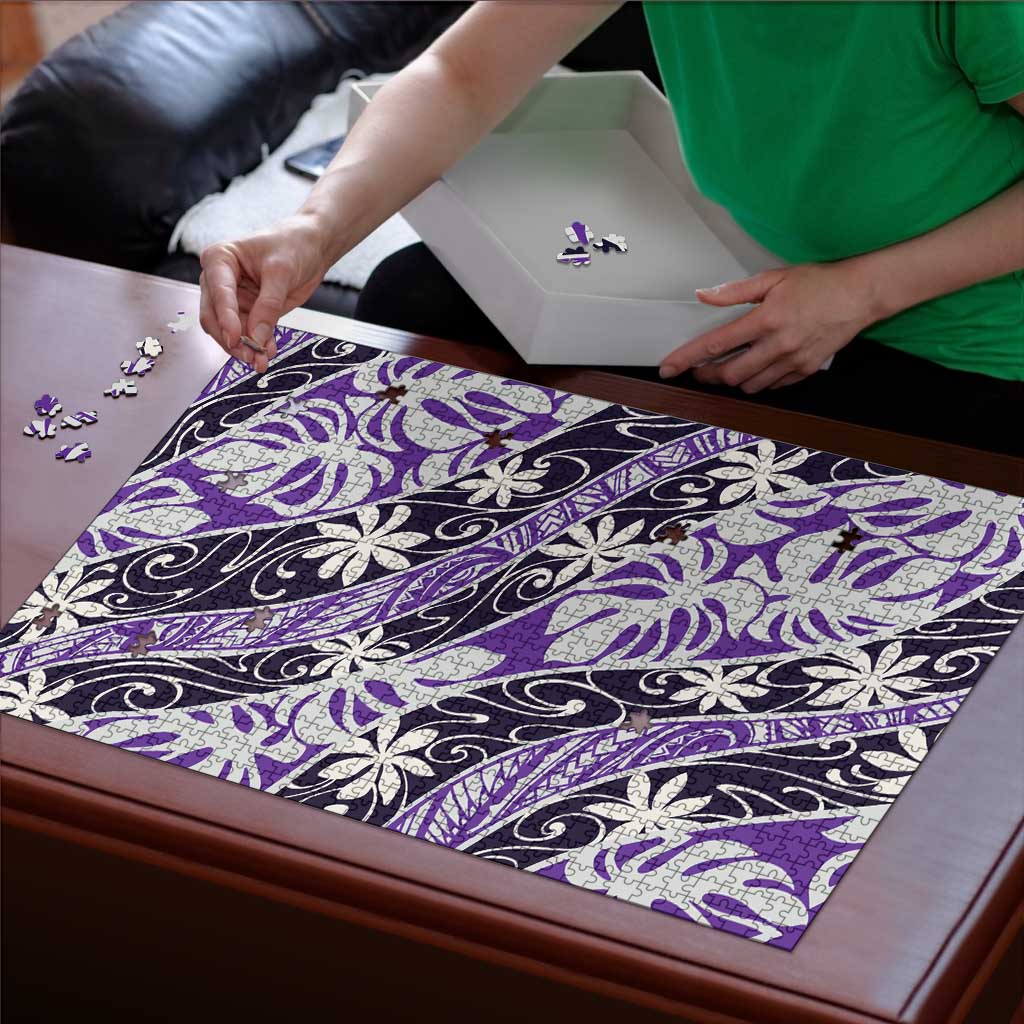 Vareau Tahiti Tiare Monstera Puzzle Polynesian Pattern Curve Style LT01 - Polynesian Pride