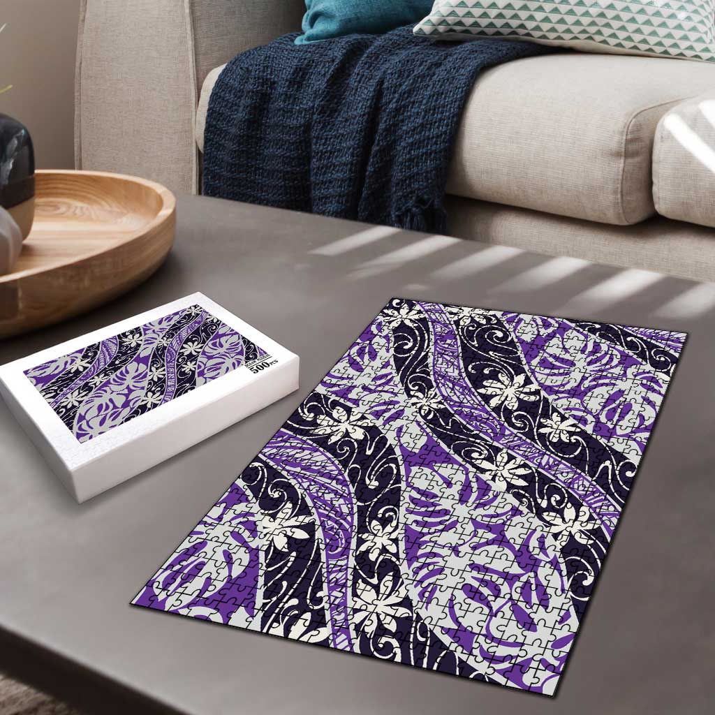 Vareau Tahiti Tiare Monstera Puzzle Polynesian Pattern Curve Style LT01 - Polynesian Pride