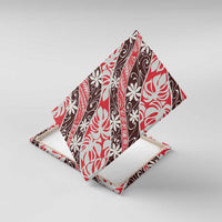 Uteute Tahiti Tiare Monstera Canvas Wall Art Polynesian Pattern Curve Style - Polynesian Pride