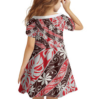 Uteute Tahiti Tiare Monstera Family Matching Puletasi and Hawaiian Shirt Polynesian Pattern Curve Style LT01 - Polynesian Pride